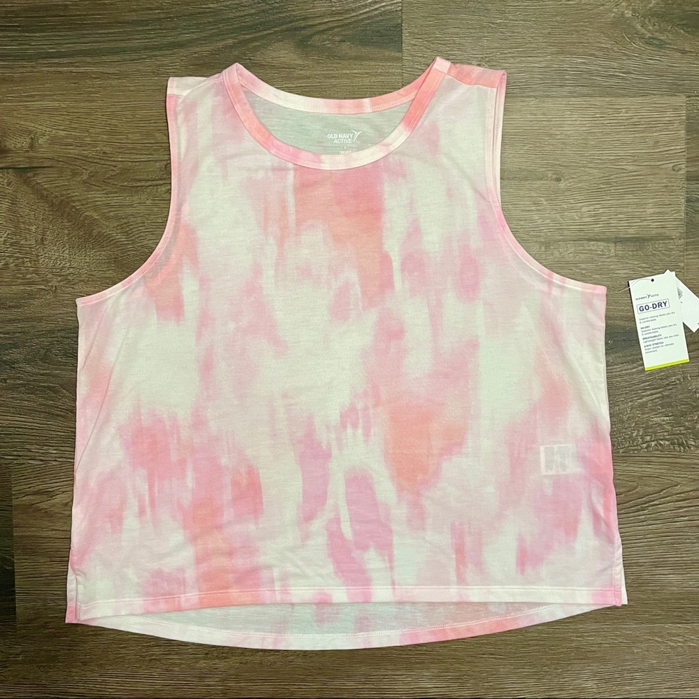 Pink Tie Dye Old Navy tank
